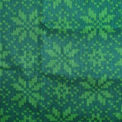 Promo ✨ Green Print Cotton Fabric by Loops & Threads® ⭐