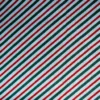 Cheap ⭐ Red and Green Stripe Cotton Fabric by Loops & Threads® 👍