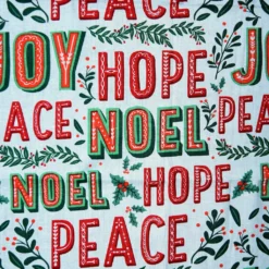 Promo 🎁 Peace, Hope & Noel Cotton Fabric by Loops & Threads® ✔️