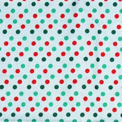 Cheapest ⌛ Red & Green Polka Dot Cotton Fabric by Loops & Threads® 🥰