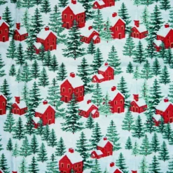 Deals 😉 Snowy House Scene Cotton Fabric by Loops & Threads® ⌛