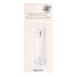 Coupon β€οΈ 12 Pack: White Round Cord Elastic by Loops & Threads™ π