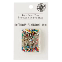 Best deal 😍 12 Packs: 350 ct. (4,200 total) Multicolor Ball Point Pins by Loops & Threads™ ❤️